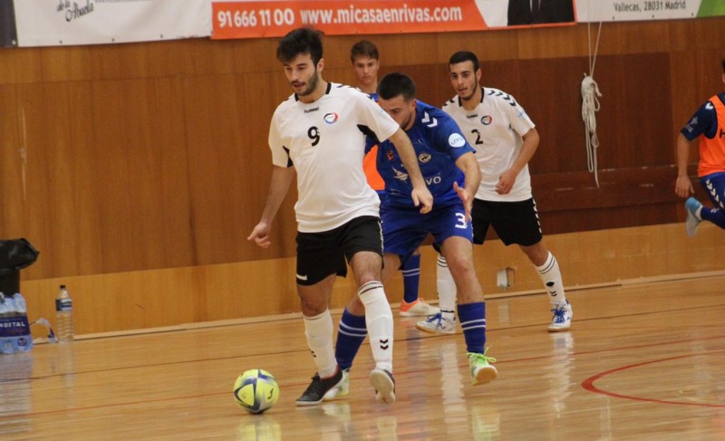 Miguel Rubio, jugador del Rivas Futsal, en un encuentro de Liga