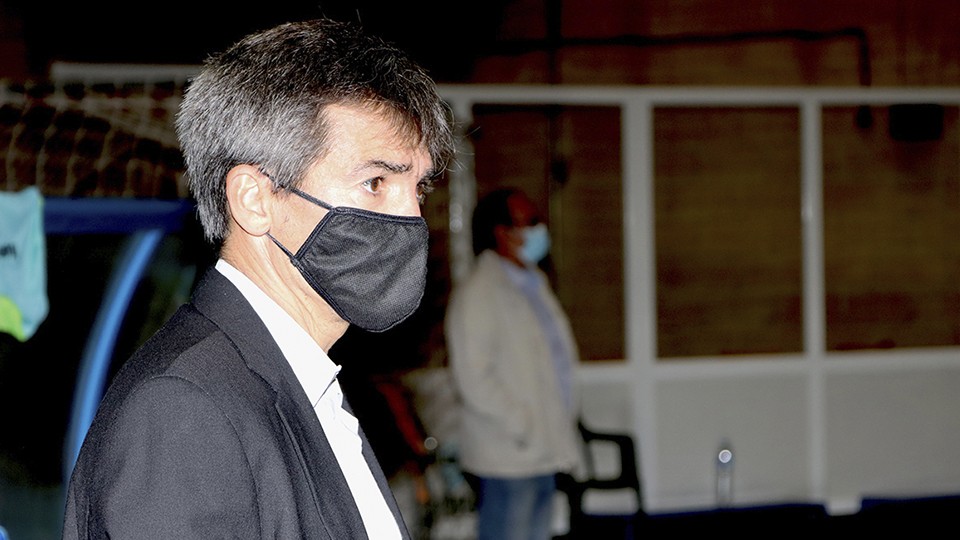 Juanlu Alonso, entrenador del Manzanares Quesos el Hidalgo.