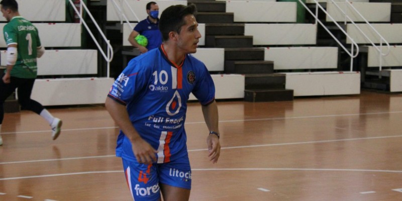 Diego Pardo, jugador del Full Energía Zaragoza, durante un partido