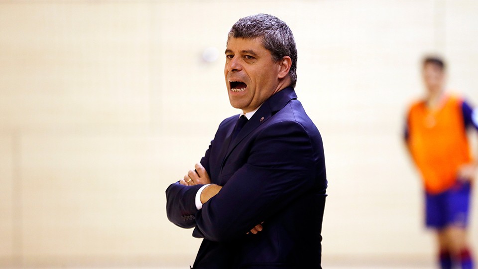 Xavi Closas, entrenador del Barça B.