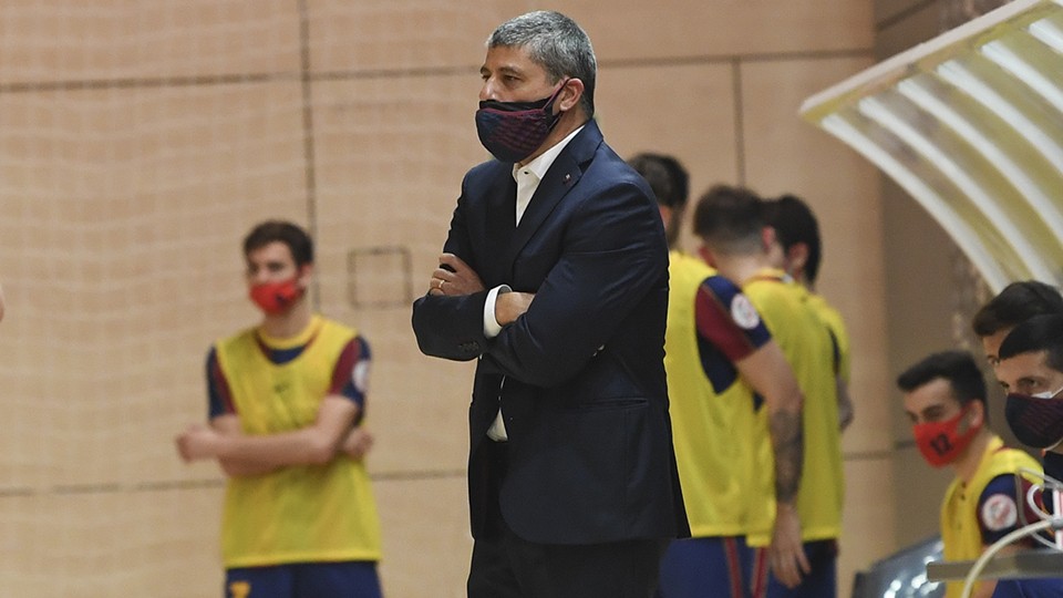Xavi Closas, entrenador del Barça B.