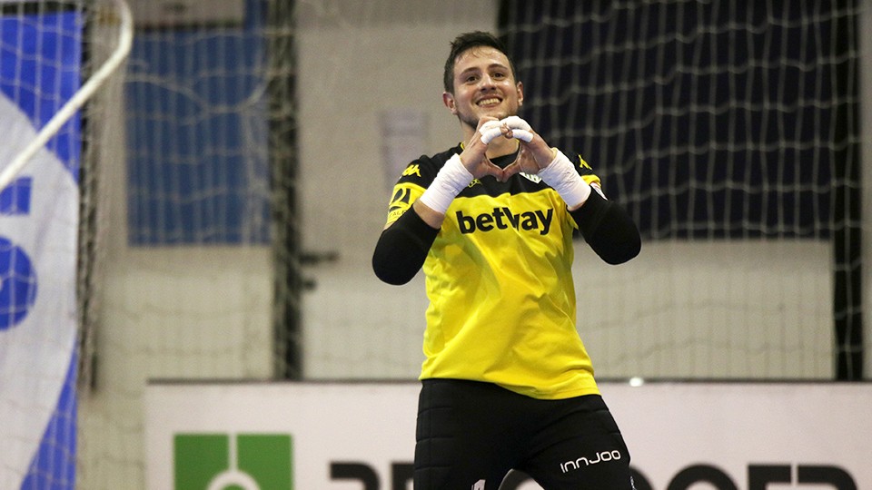 Nico Sarmiento, portero del Real Betis Futsal