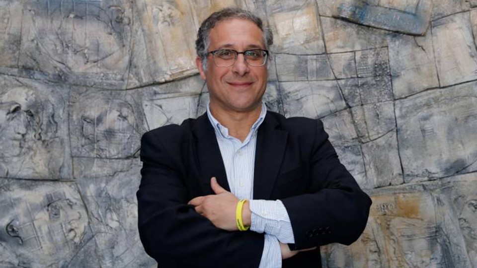 Ramón García Seara, presidente del JERUUBEX Santiago Futsal. (Foto: Fernando Blanco   El Correo Gallego).