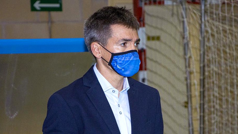 Juanlu Alonso, entrenador del Manzanares FS Quesos El Hidalgo