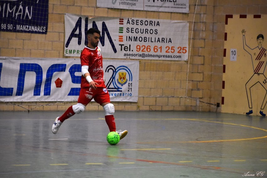 Dani Juárez, portero del Manzanares FS Quesos El Hidalgo, durante un partido