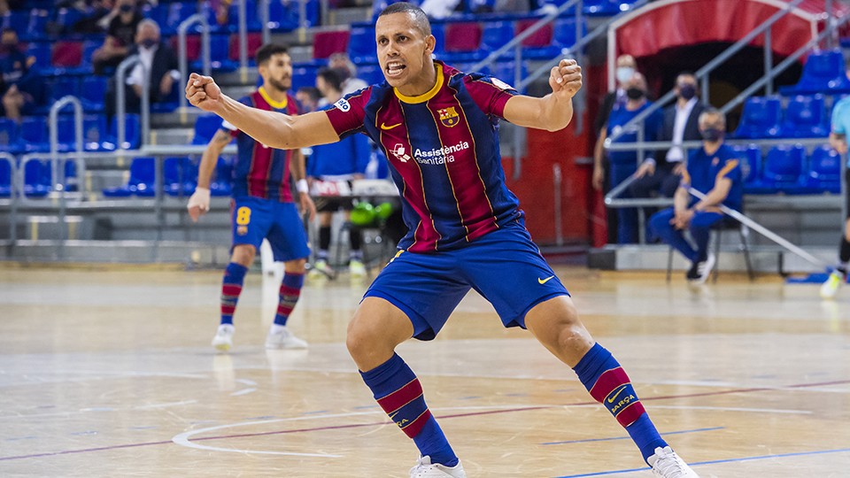 Ferrao, jugador del Barça, durante un partido