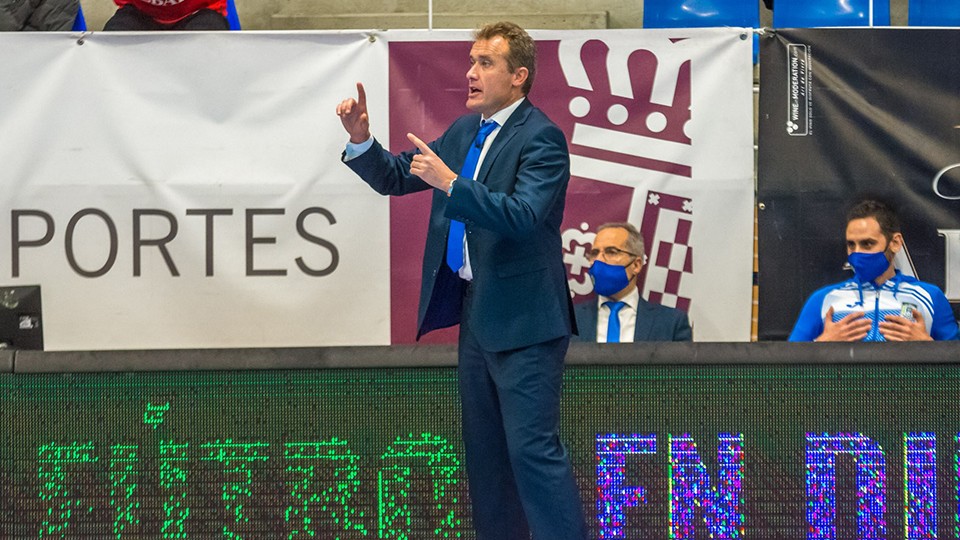 David Ramos, entrenador del Viña Albali Valdepeñas (Fotografía: ACP-FSV)