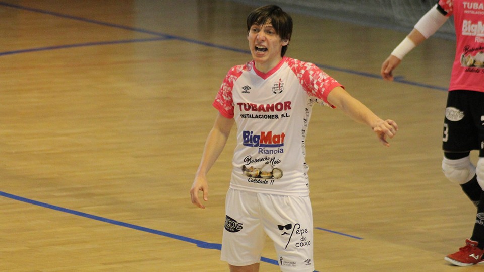 Raggiati, jugador de Noia Portus Apostoli, durante un partido