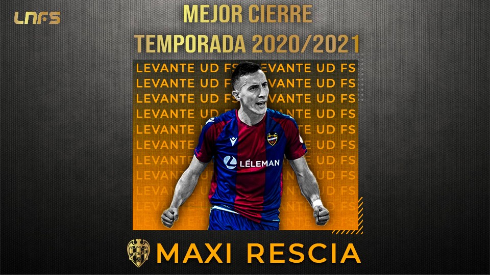 Maxi Rescia,  'Mejor Cierre' de la Temporada 20/21.