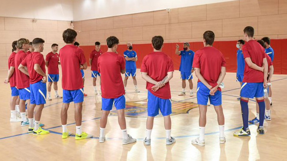 El Barça B inicia la pretemporada.