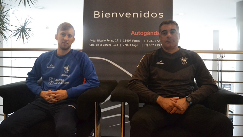 Santi y Óscar Vigo, durante la rueda de prensa.