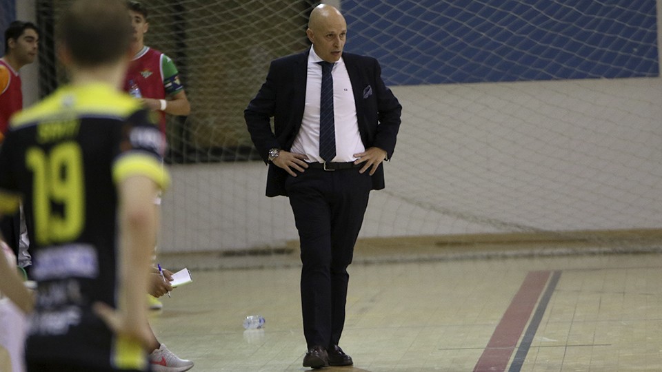David Zamorano, entrenador del Real Betis Futsal B.
