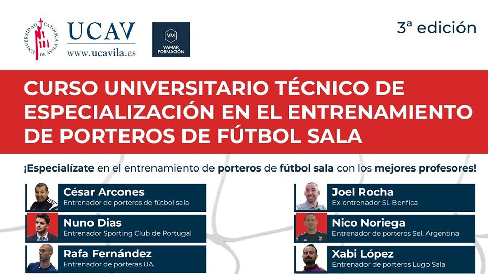 3ª Edición del “Curso Universitario Técnico de Especialización en Entrenamiento de Porteros de Fútbol Sala”