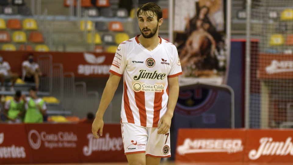 J. Mínguez, jugador del Jimbee Cartagena.