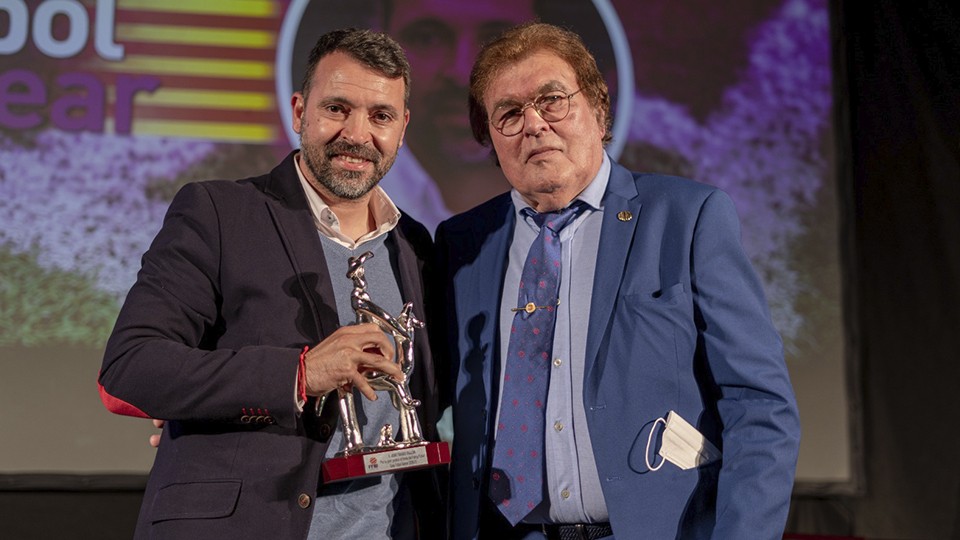 José Tirado, premiado en la Gala del Fútbol Balear.