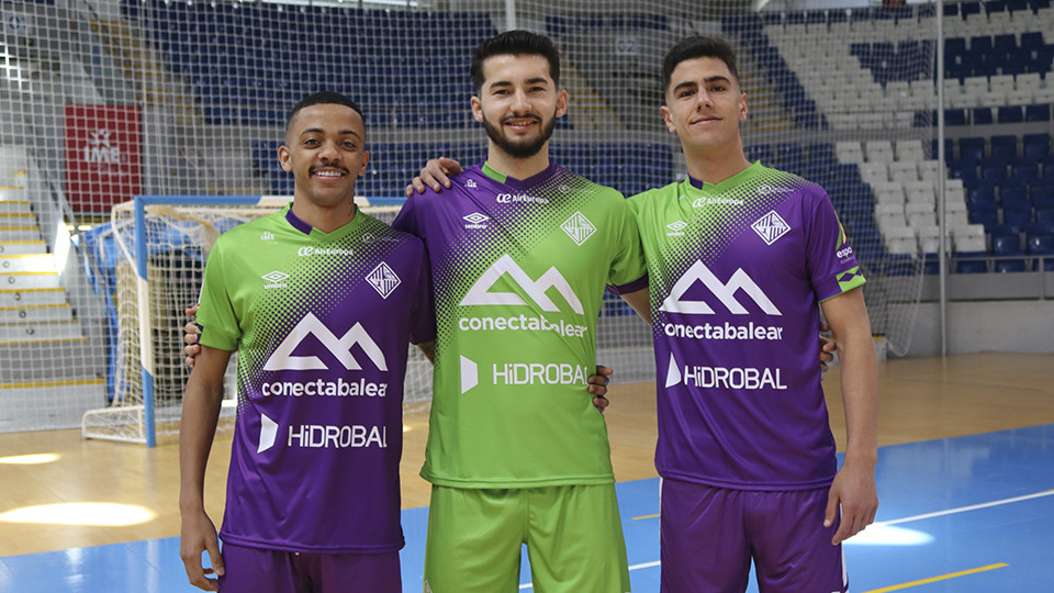Neguinho, Gordillo y Carlos, tres de los representantes de Palma Futsal, en la Copa del Mundo Sub21