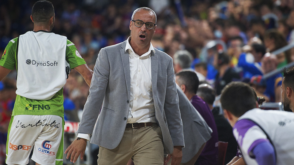 Antonio Vadillo, entrenador de Palma Futsal (Fotografía: Ernesto Arandilla)