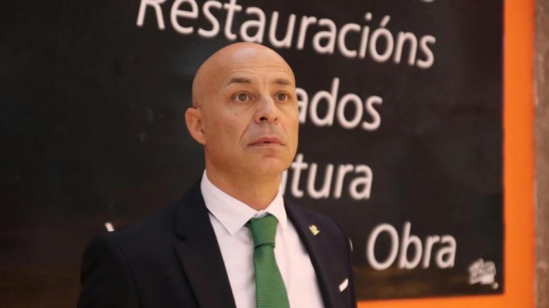 Juanito, técnico del Real Betis Futsal, durante un partido