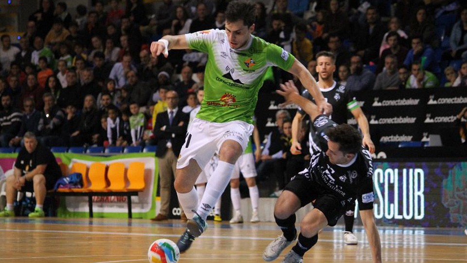 Mati Rosa de Palma Futsal durante un encuentro de la pasada campaña