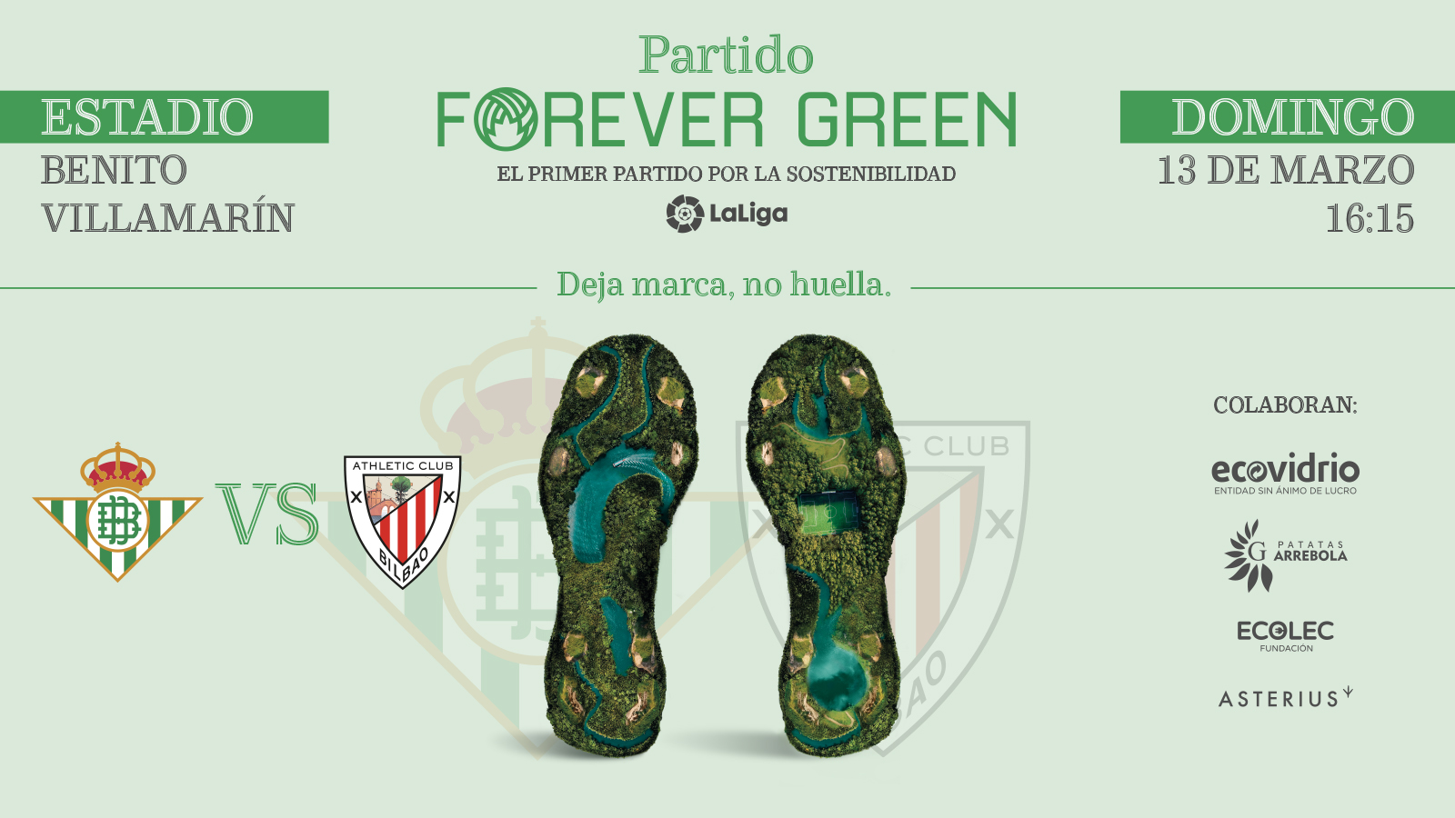 El Real Betis-Athletic Club, partido Forever Green, será el primer partido por la sostenibilidad de LaLiga