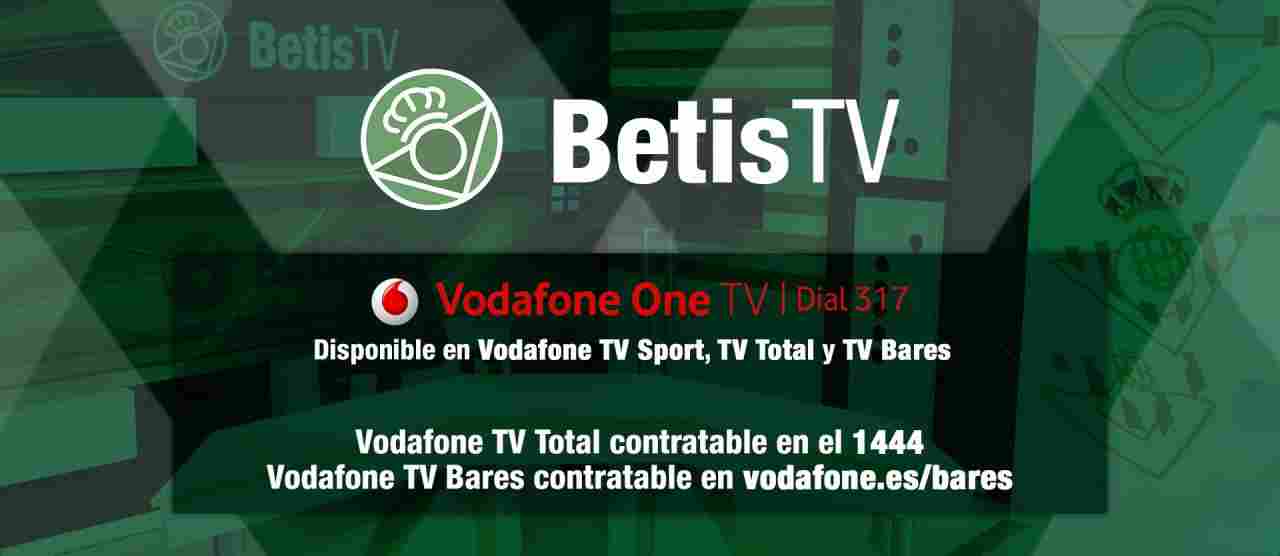 Contrato templar Rezumar Betis TV se convierte en televisión nacional al incorporarse a la  plataforma de Vodafone TV - Real Betis Balompié