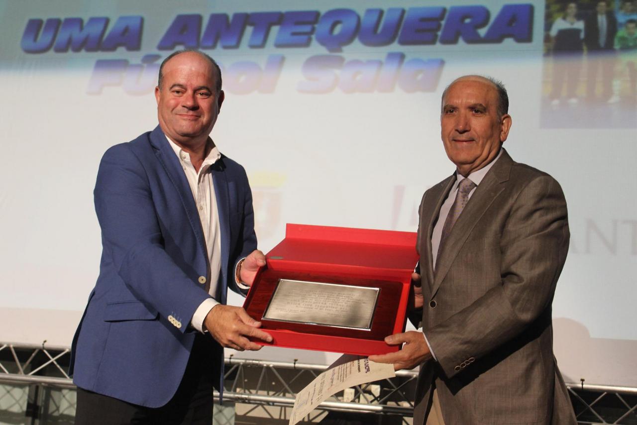 El CD UMA Antequera y Manuel Luiggi Carrasco “Moli”, premiados en la Gala del Deporte de Antequera