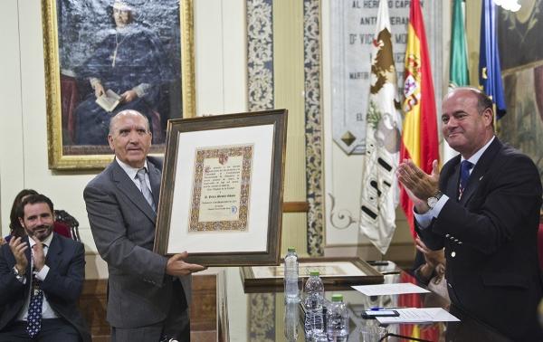 El presidente del CD UMA Antequera, Pedro Montiel, nombrado Hijo Adoptivo de la ciudad de Antequera