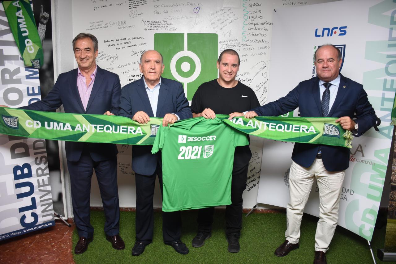 Besoccer, nuevo patrocinador principal del CD UMA Antequera para las próximas tres temporadas