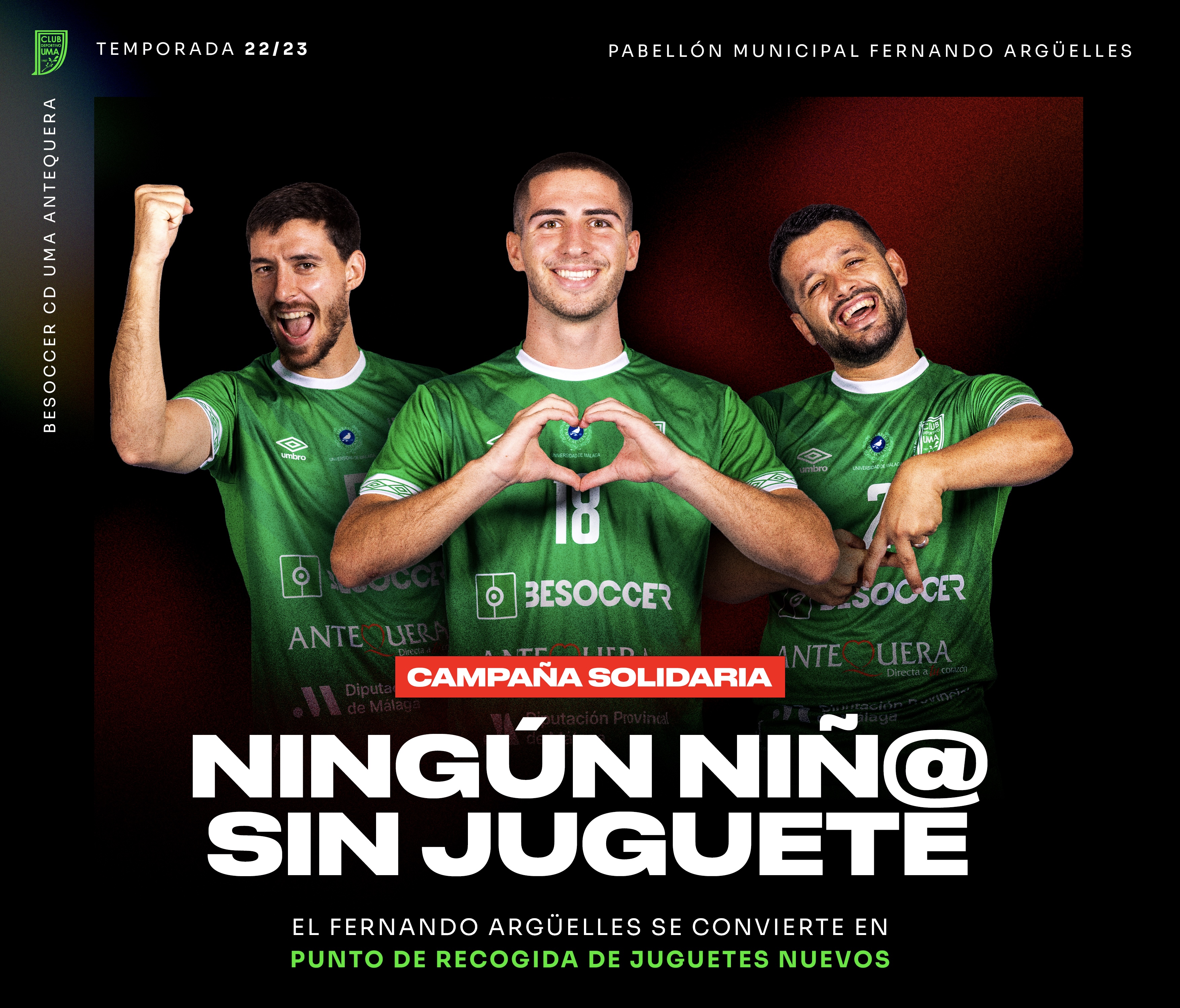 El club colabora con la campaña solidaria “Ningún Niño sin Juguete” del Ayuntamiento de Antequera